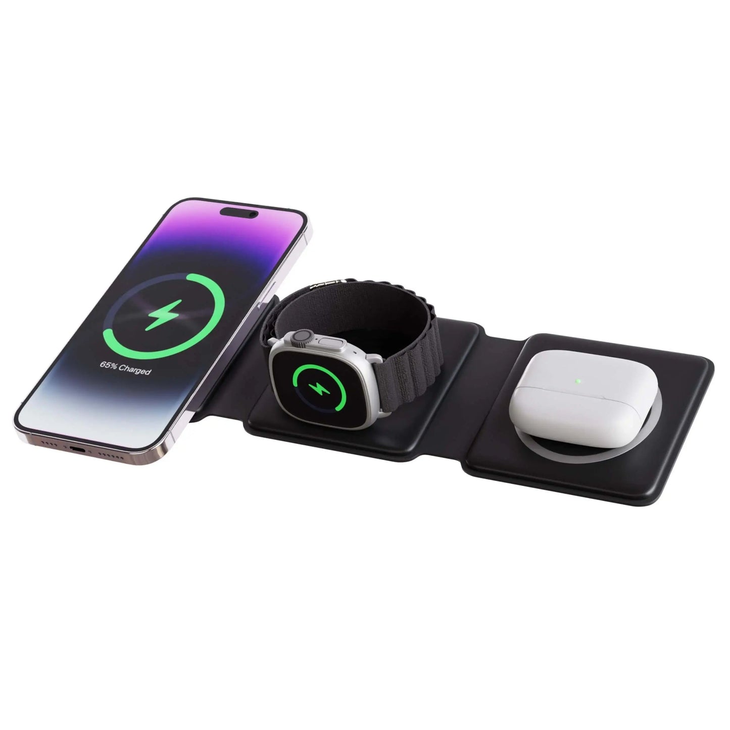 3-in-1 Wireless Charging Station – Foldable TriCharge Design