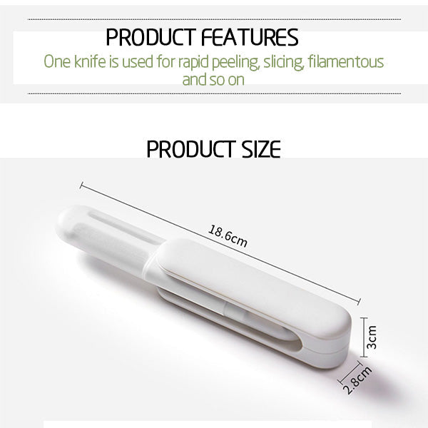 3-in-1 Rotary Peeling Knife – Multifunctional Tool