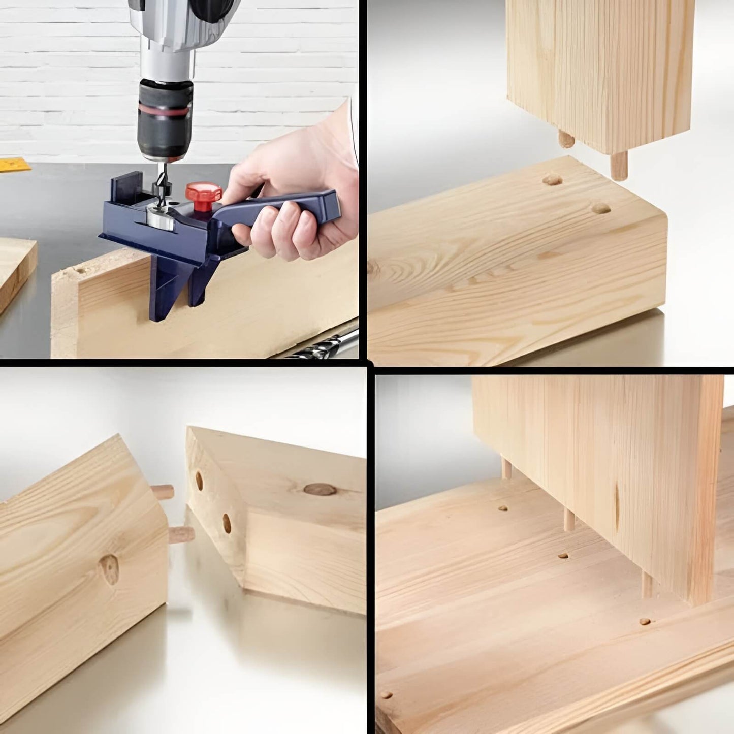 Achieve Perfect Wood Joints with Accurate Drill Positioning Tool