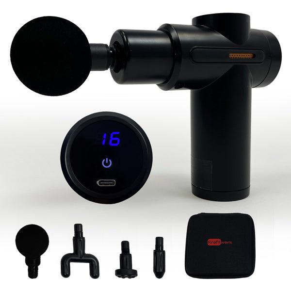 Muscle Relief Pro | 32 Speed Settings & 4 Attachments for Targeted Relief
