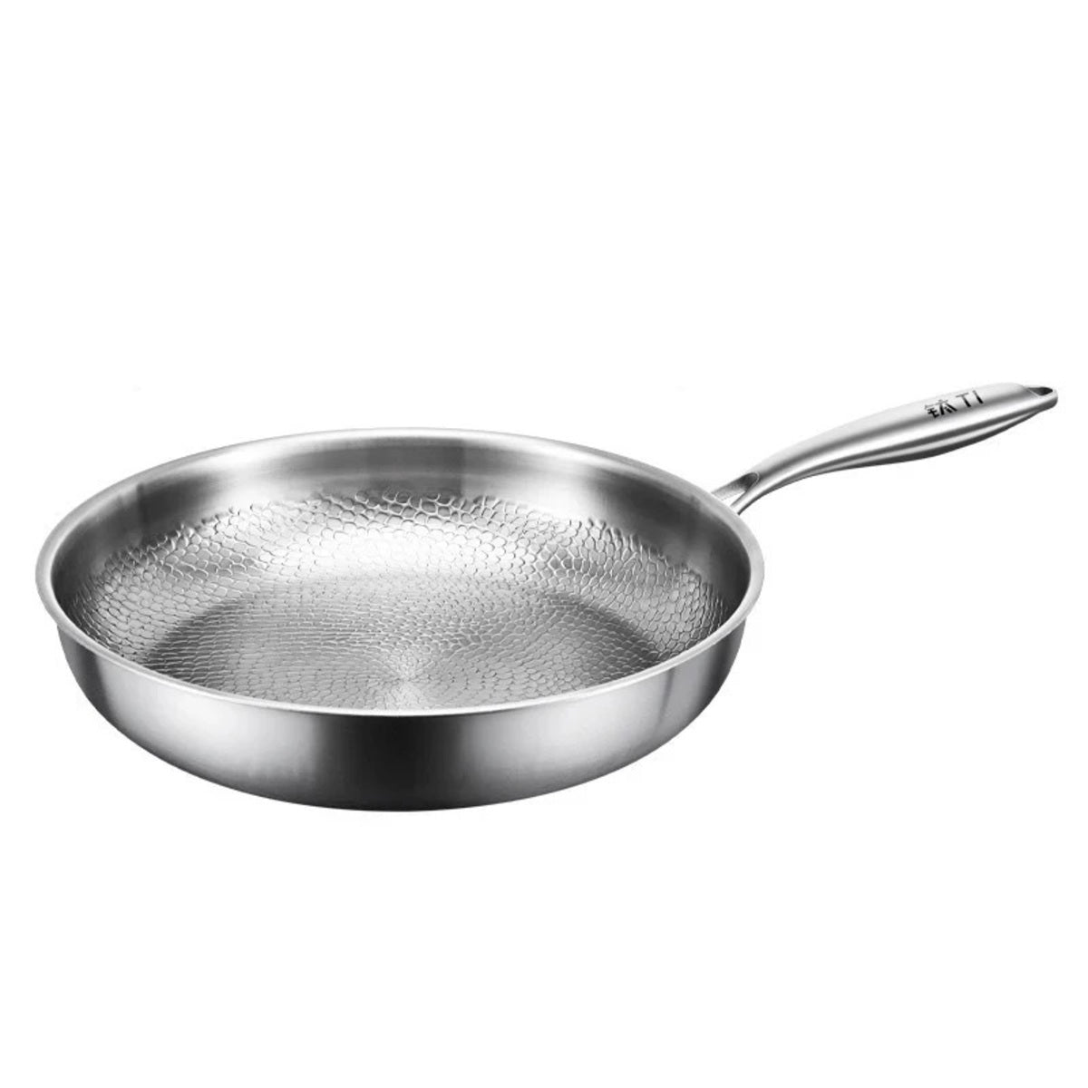 Non-Stick Hammered Cookware - Uncoated Titanium Frying Pan