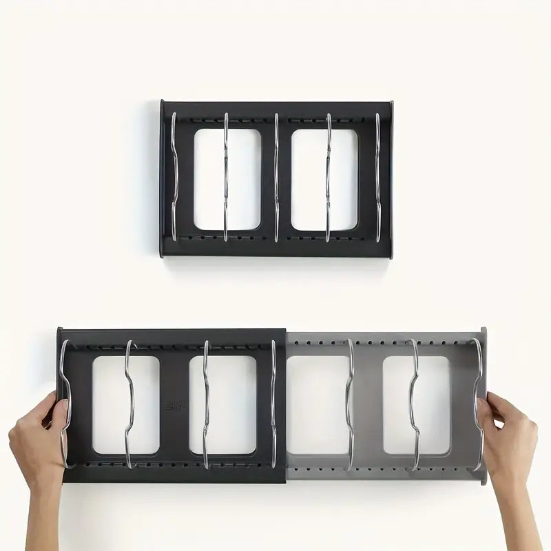 Smart Kitchen Organizer | Adjustable & Space-Saving Design | Neatly Sort Pots, Lids & Accessories