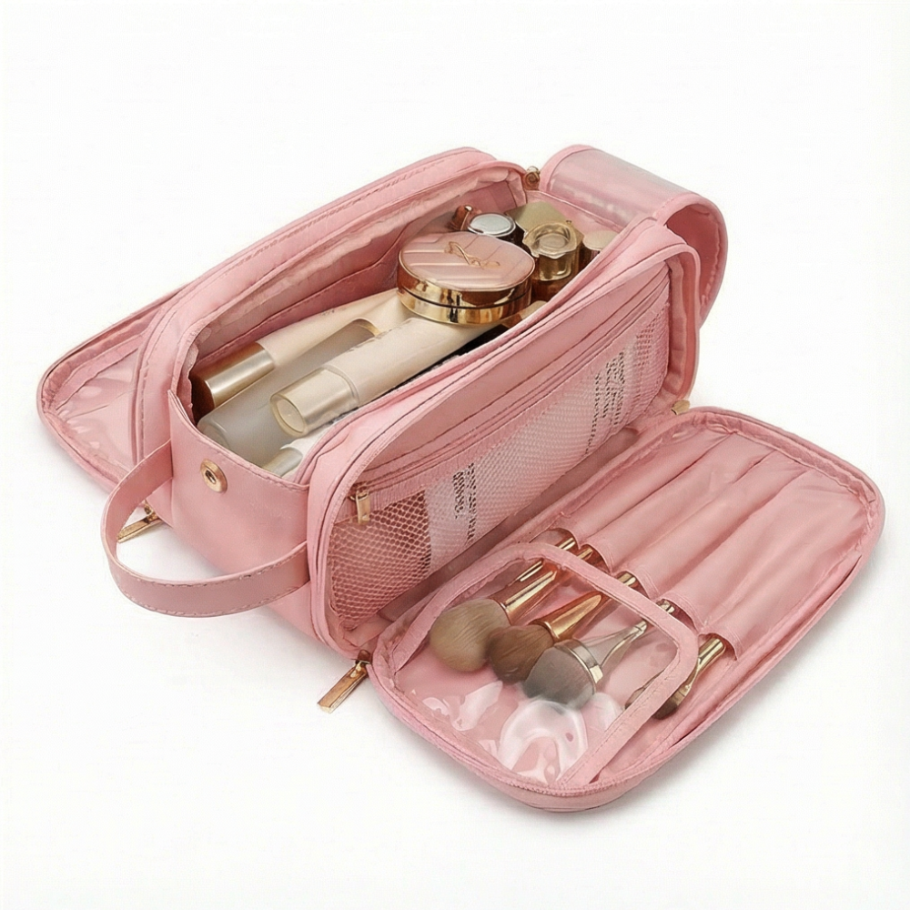 Instant Makeup Organizer with Easy Snap Closure