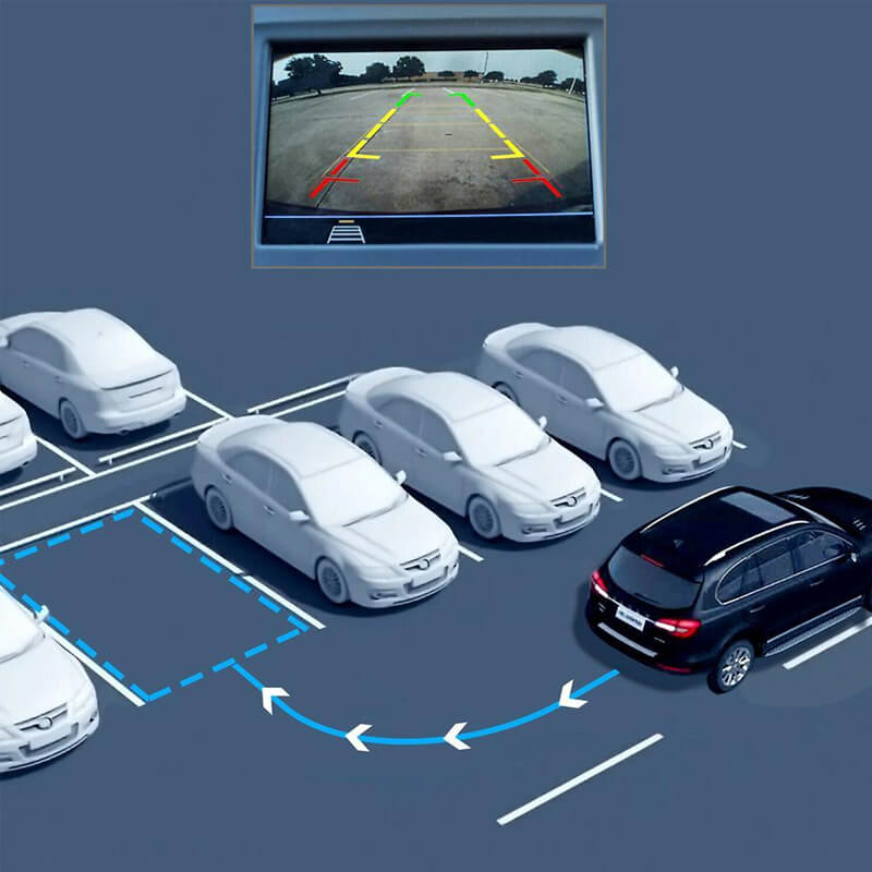 Blind Spot Detection System for Safe Reverse Driving