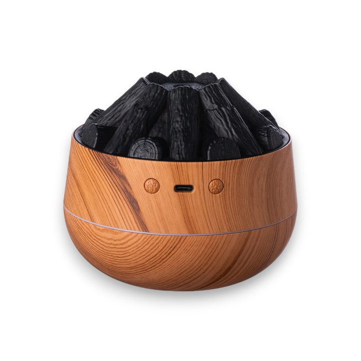 SereneMist Diffuser with Flame Illusion | 130ml Tank, USB Powered