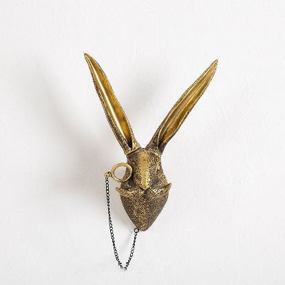 Resin Wall Hanging of Antique Copper Animal for Home Decor in Living Room