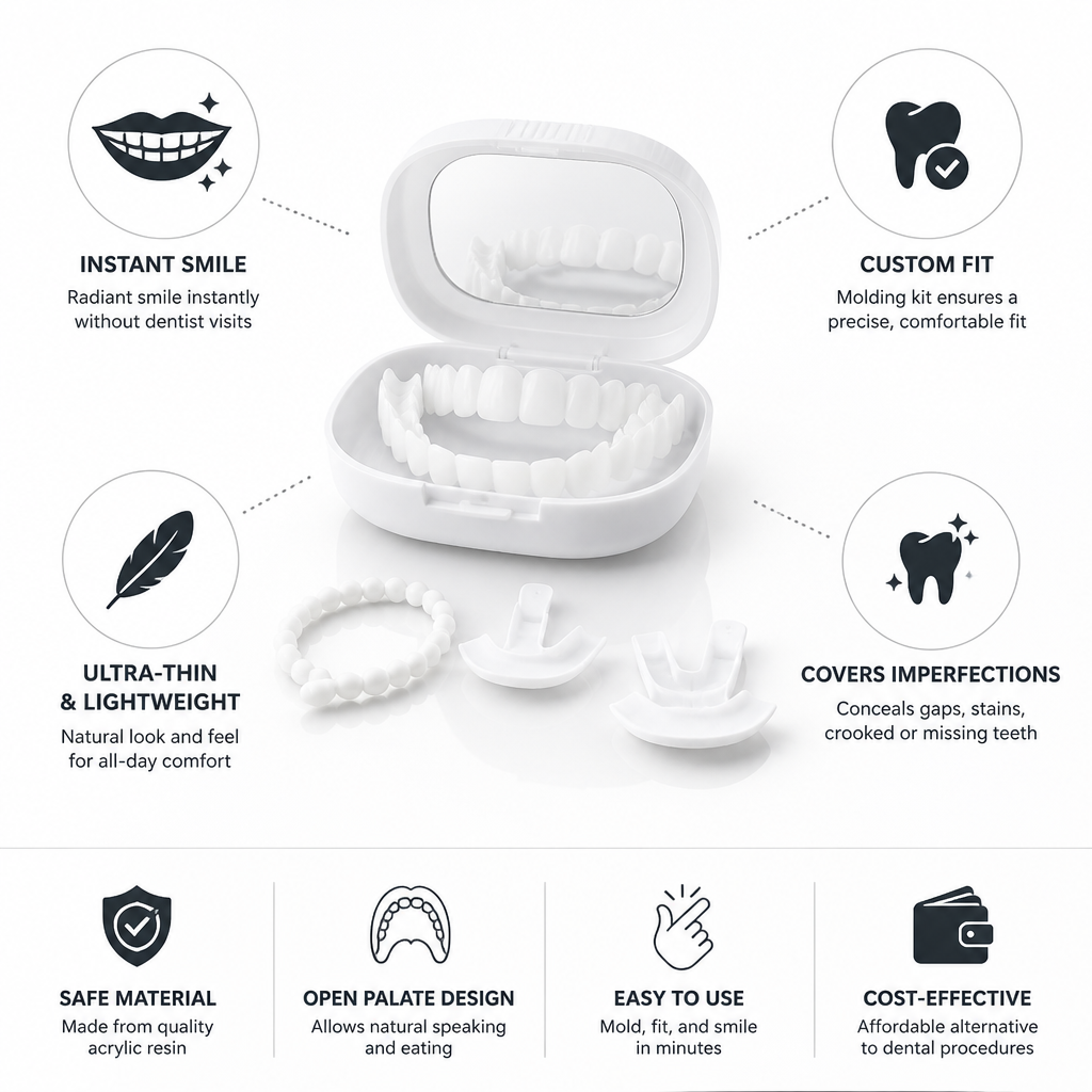 SlimFit Custom Dental Veneers with Molding Kit