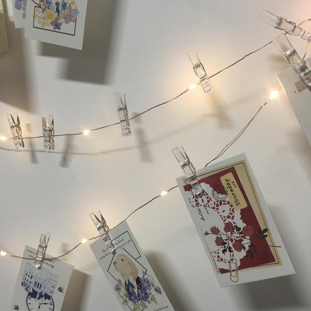 LED String Lights with Clips – Decorative Fairy Lights