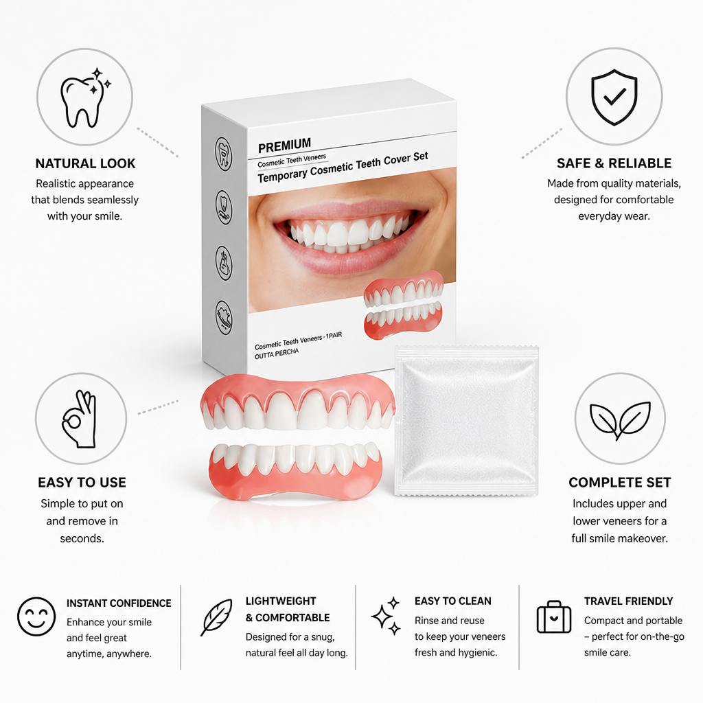 Seamless Smile Enhancement Veneer Set for Upper & Lower Teeth