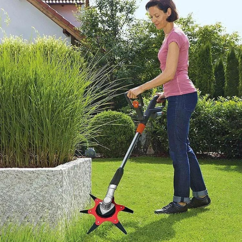6-Tooth Steel Lawn Blade with Accessories - Last Day Discount
