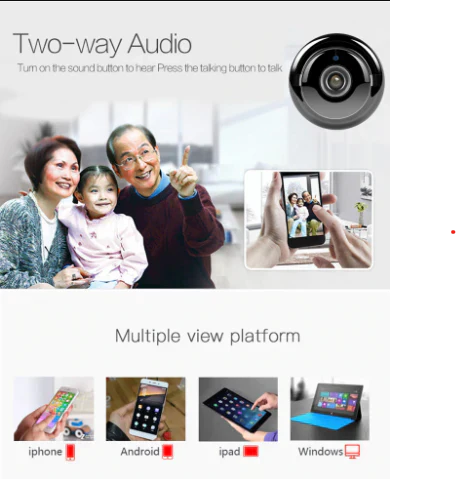 WiFi Security Camera with Night Vision 1080P