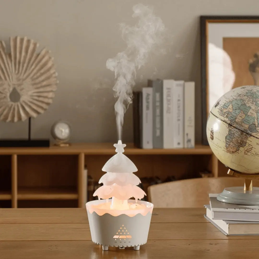 Christmas Diffuser with Ultrasonic Technology, LED Light, and USB