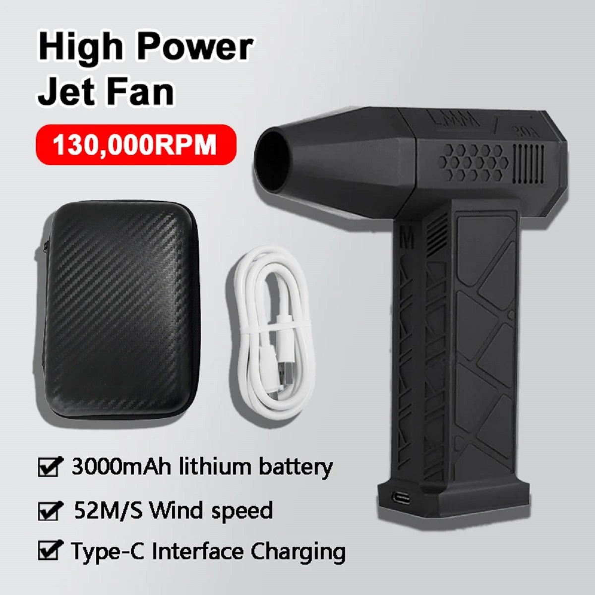 Compact Jet Power Dust Blower with Mini Turbofan