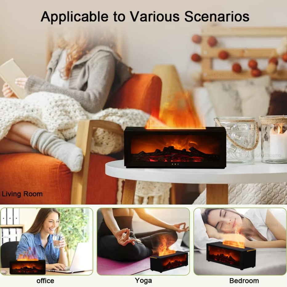 Serene Flame Humidifier for Comfort and Wellness