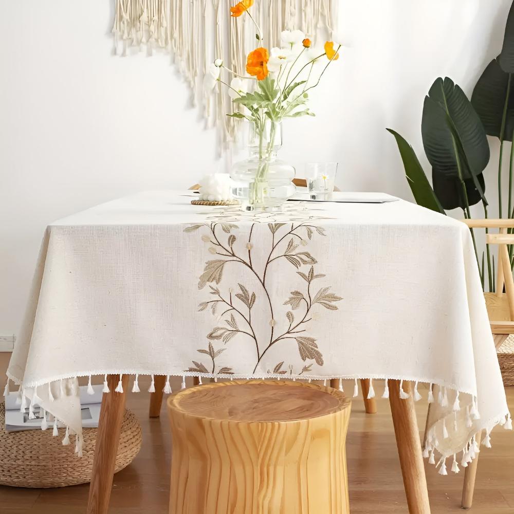 Charming Floral Fringe Table Cover for Every Occasion