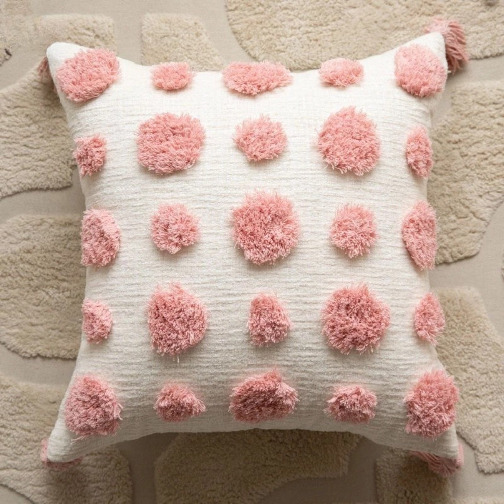 Charming Floral-Patterned Cushions with Tassel Accents