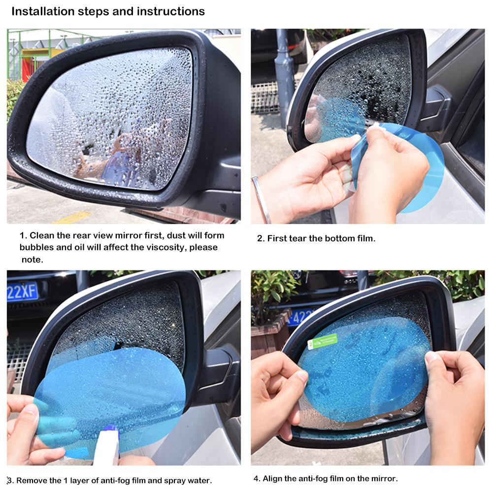 2 Pack Weatherproof Side Mirror Protection Film