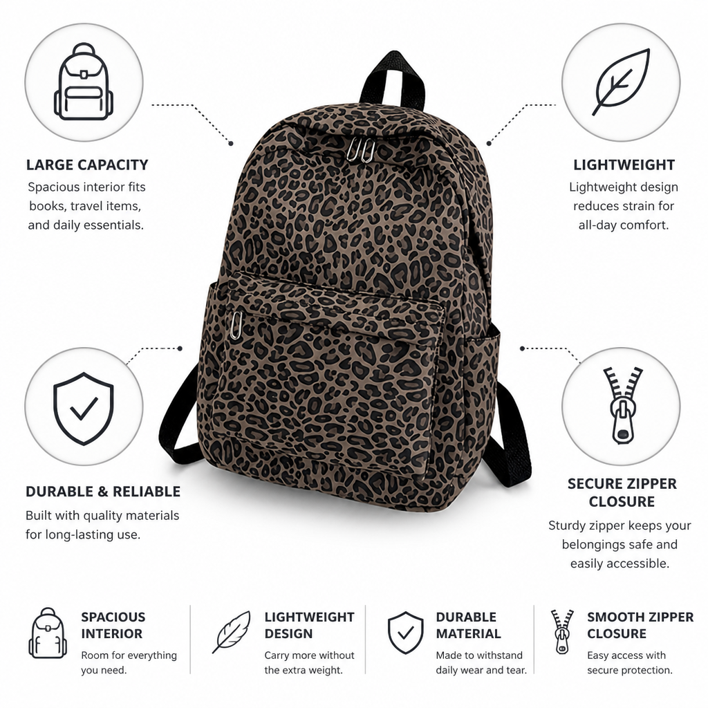 Spacious and Lightweight Travel Backpack
