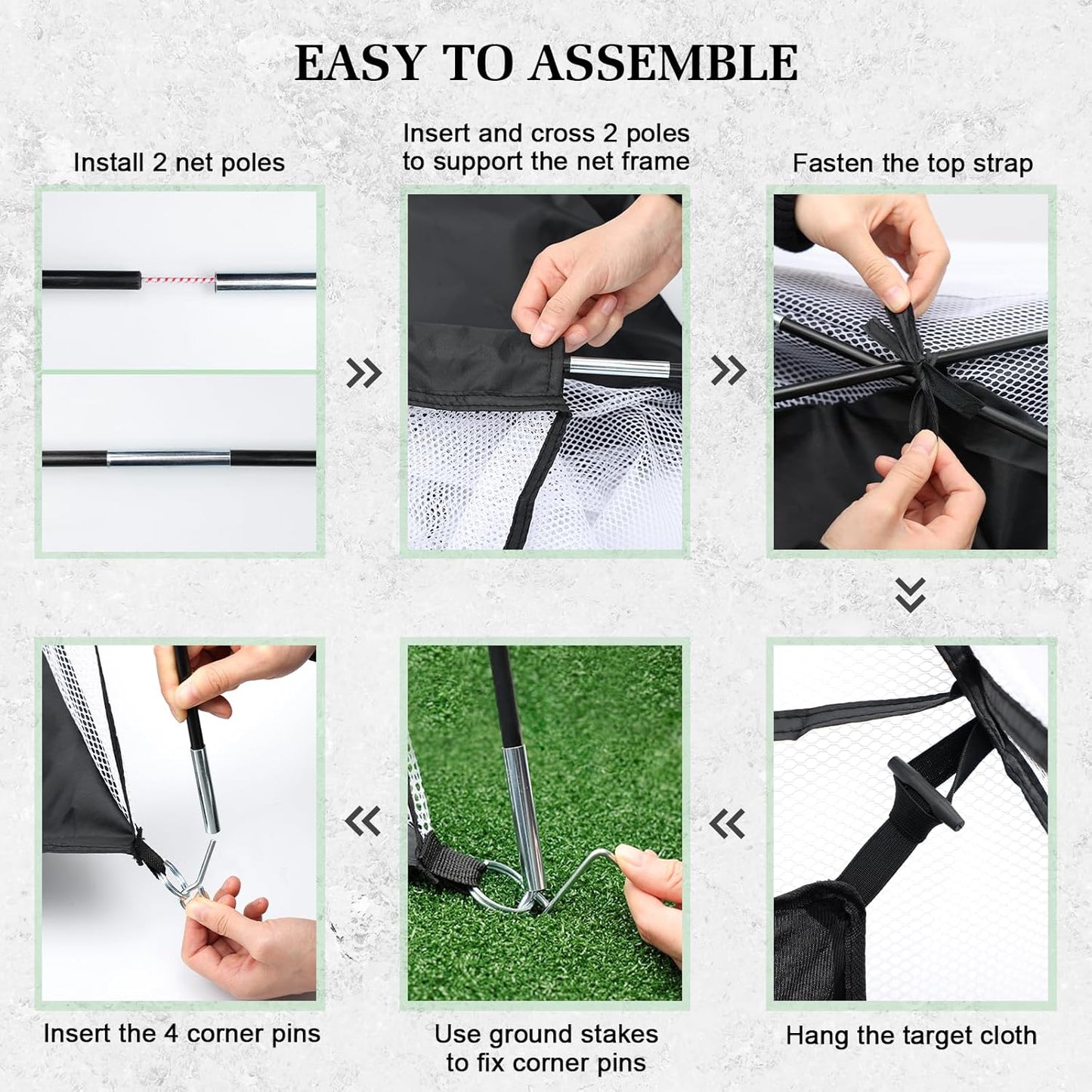 Portable Golf Training Net for Home Practice