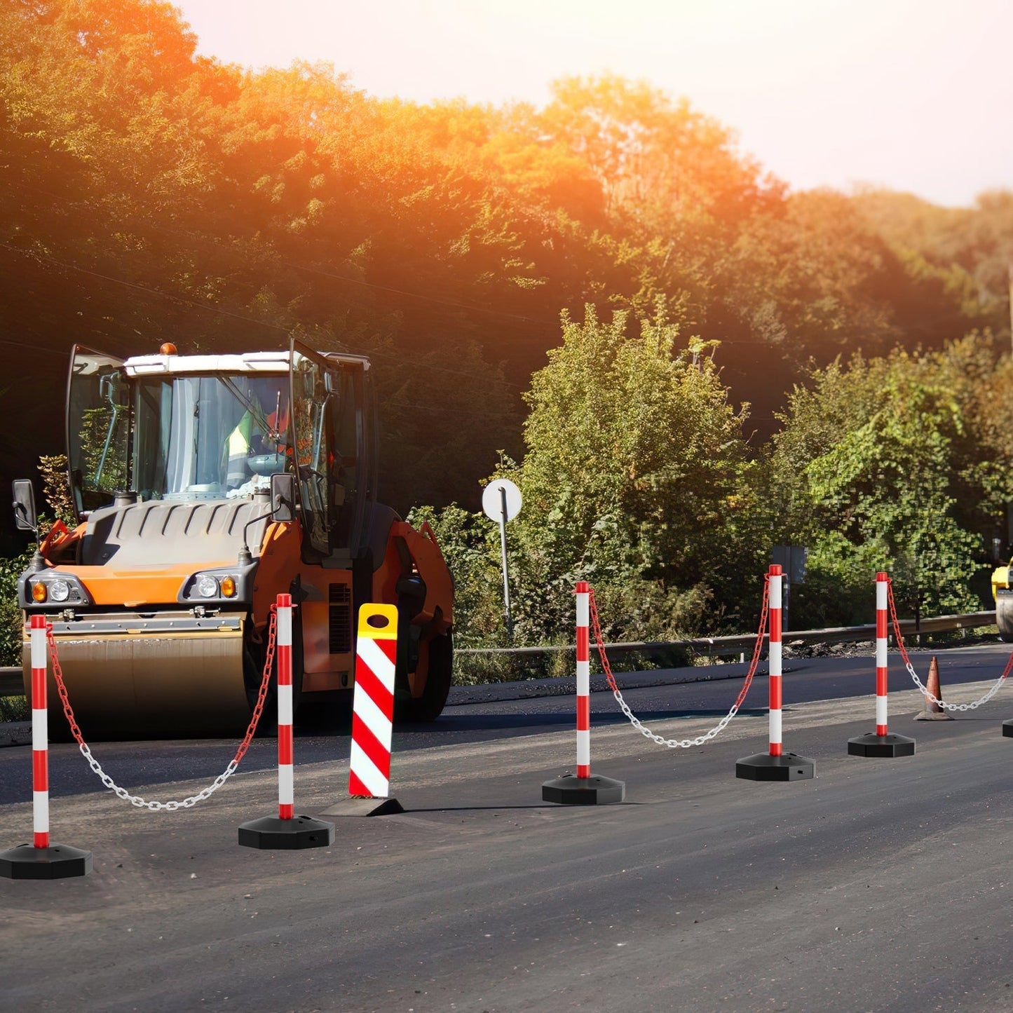 Chain Post with 1.4 m Length for Barrier Setup