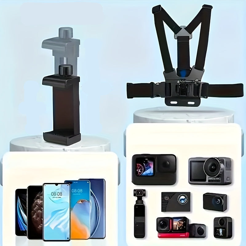 All-in-One Mounting Kit for Action Cameras & Smartphones