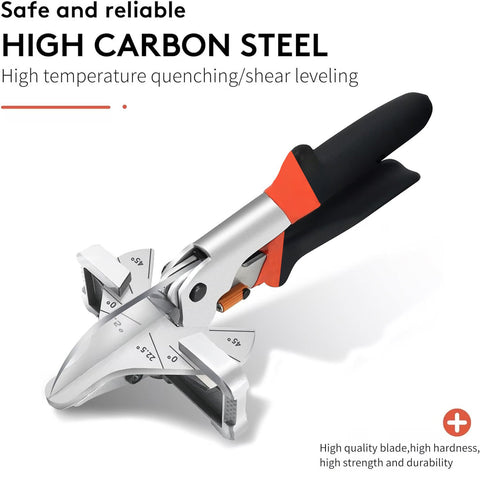 Precision Miter Cutter for Clean Angled Cuts | Adjustable Blade for Molding, PVC, and Rubber