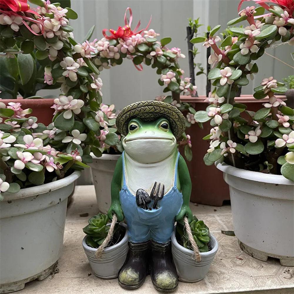 Weatherproof Garden Frog Decor - Add Playful Charm to Your Outdoor Space