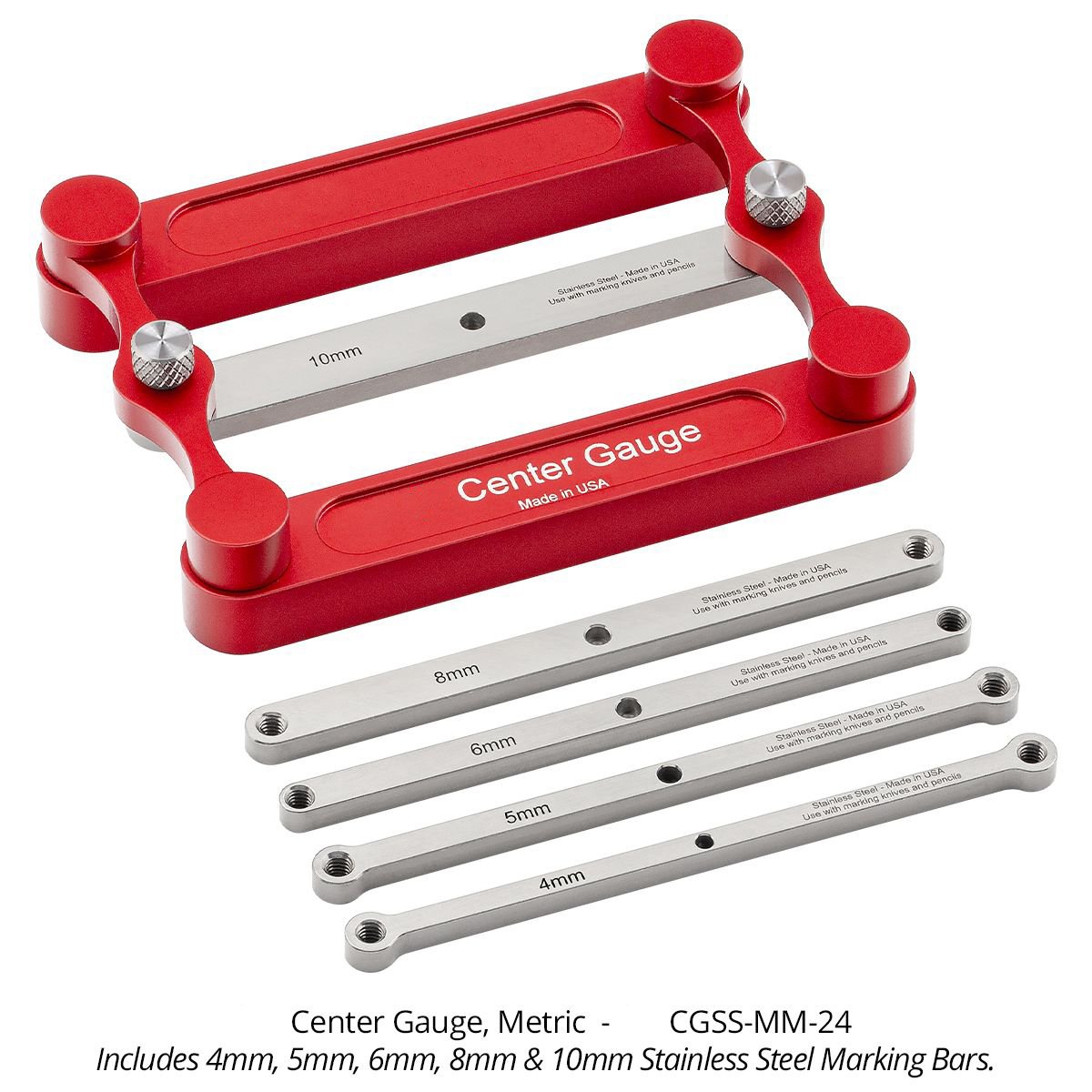 Precision Wood Marking Tool | Stainless Steel Centering Aid