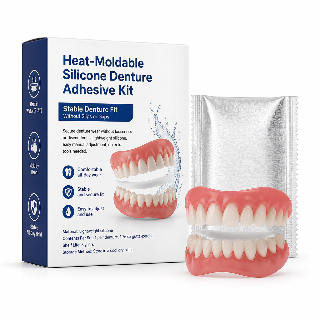 Custom Fit Silicone Denture Support System