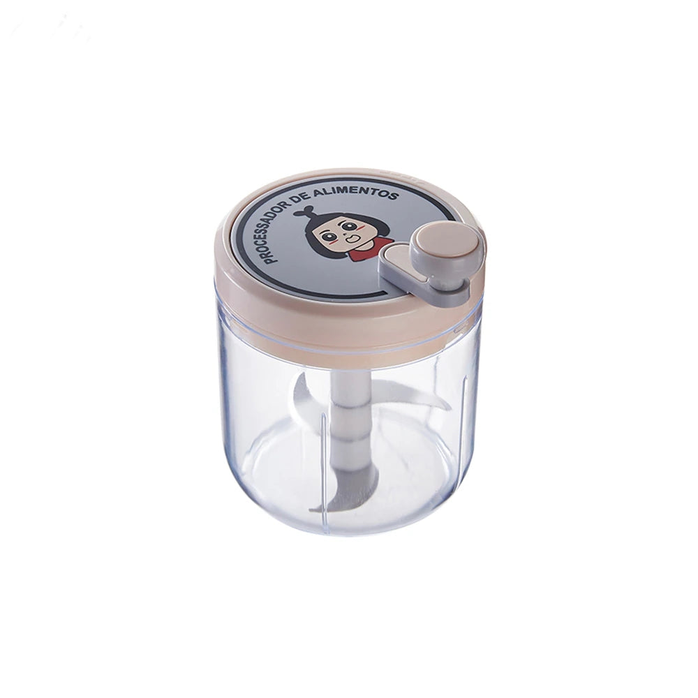 Manual Portable Vegetable and Garlic Chopper for Quick Food Prep