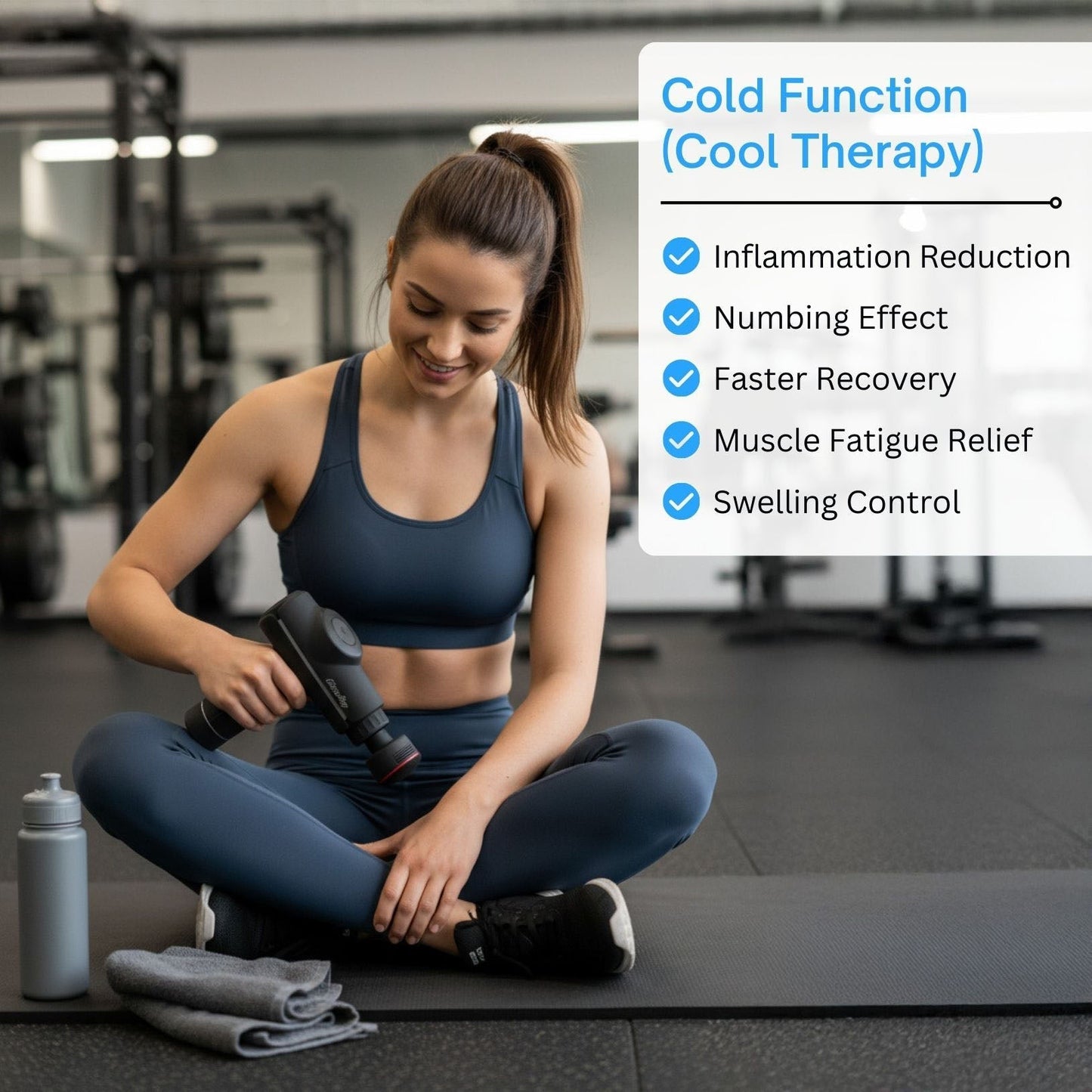 TheraPulse Pro: Portable Massage Gun with Heat & Cool Features