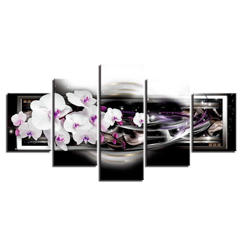 Stunning 5-Piece Canvas Art Set with Floral Design