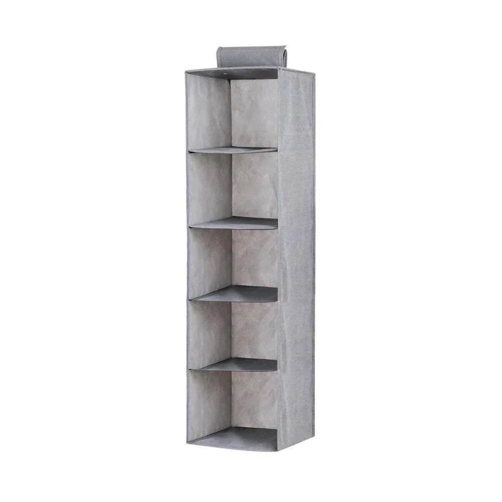 Versatile 5-Tier Foldable Hanging Storage Organizer