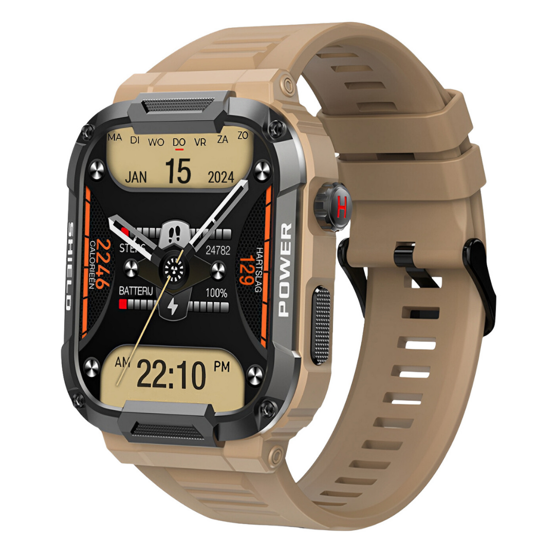 Robust Smartwatch with Health Monitor – Shock Resistant and Waterproof