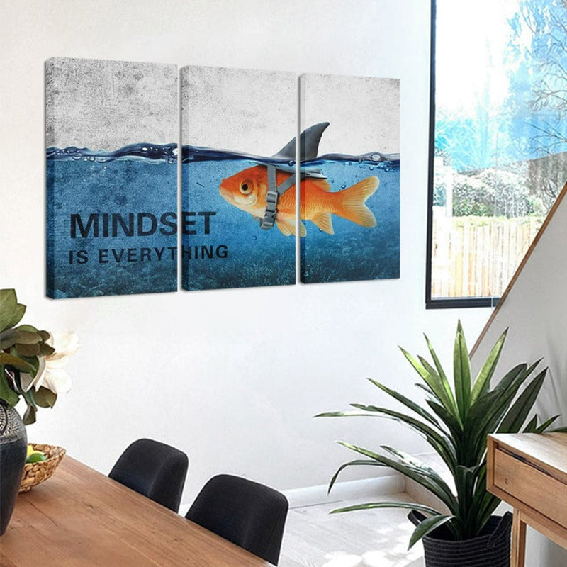 Set of 3 Vibrant Ocean-Inspired Canvas Wall Art