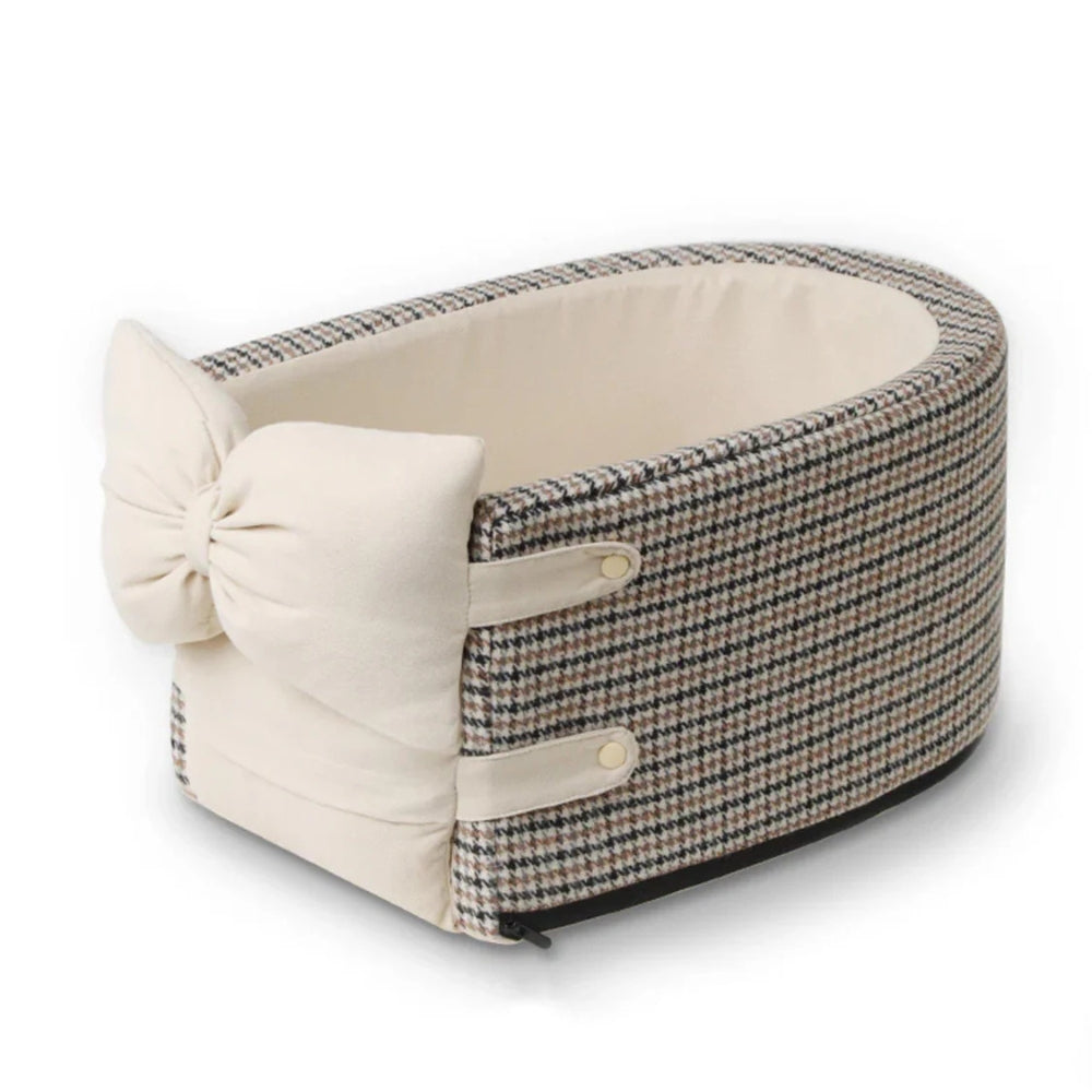 Chic & Cozy Pet Car Seat for Safe Travel
