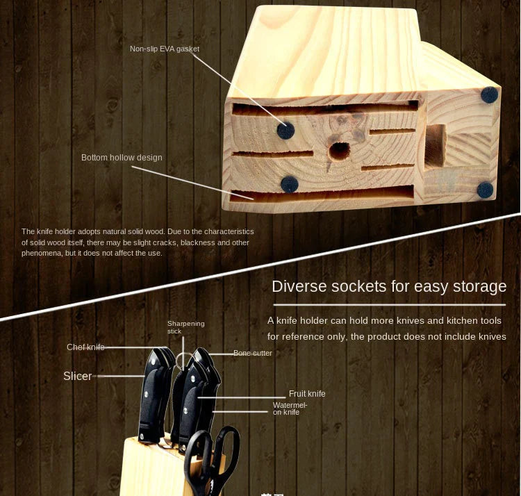 Essential 7-Piece Kitchen Knife Collection with Stand