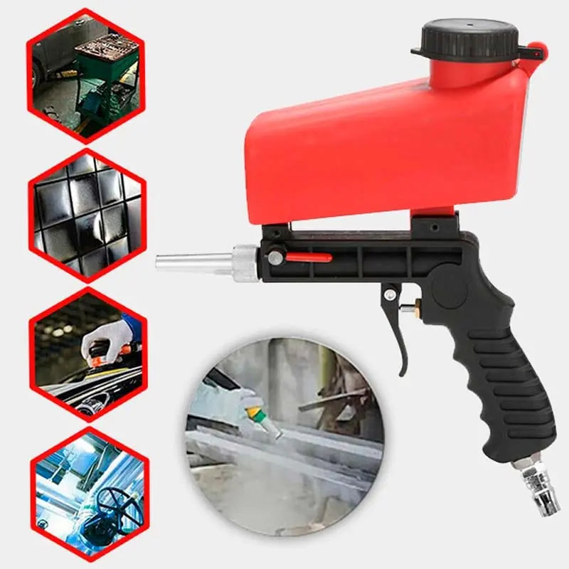 Multipurpose Sandblasting Gun – Powerful & Accurate for Rust Removal, Cleaning & Surface Treatment – 90 PSI Air Pressure System