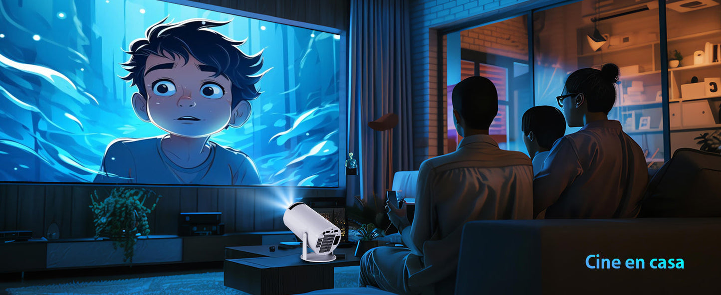 Portable Mini Projector with Android 12 - 130 Inch Vision Display