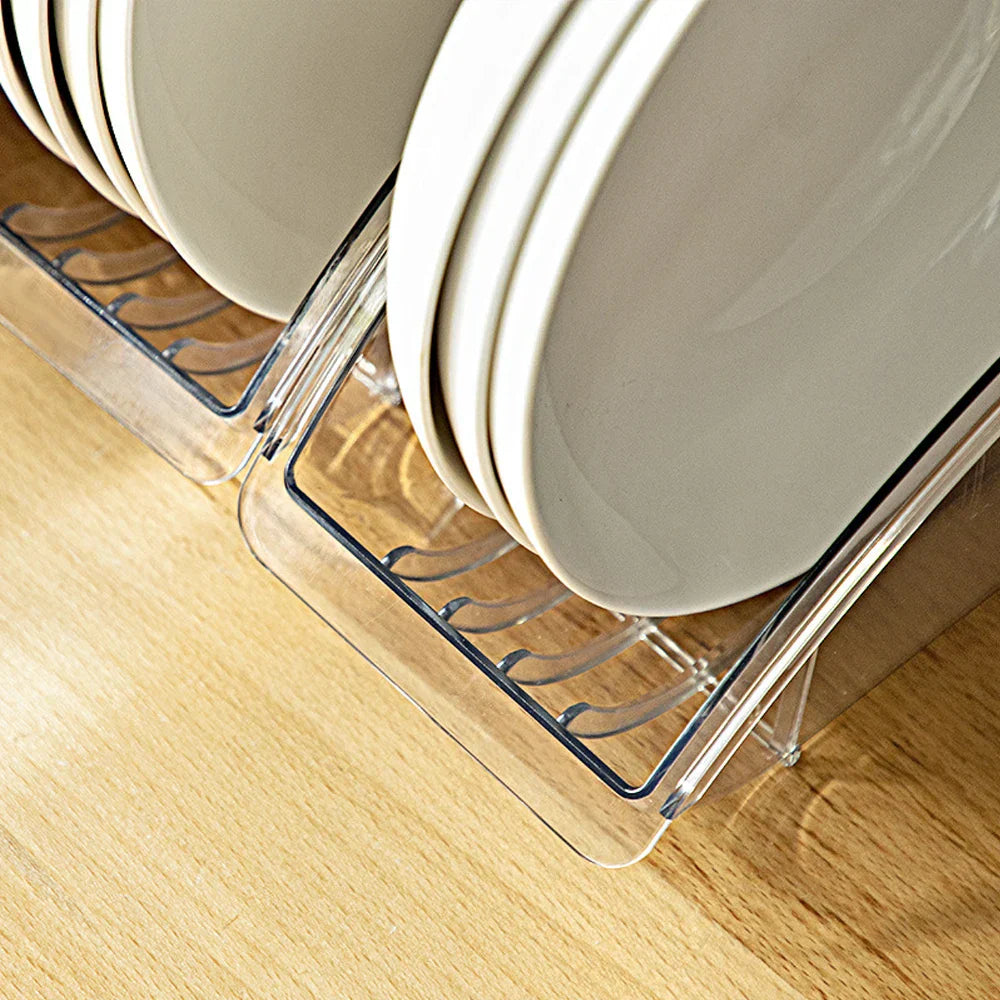 Vertical Plate Holder for Organized Kitchen Storage