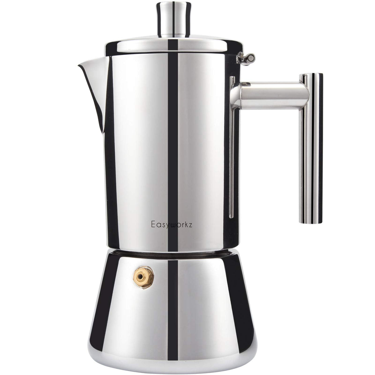 Stainless Steel Coffee Maker for Espresso on the Stovetop