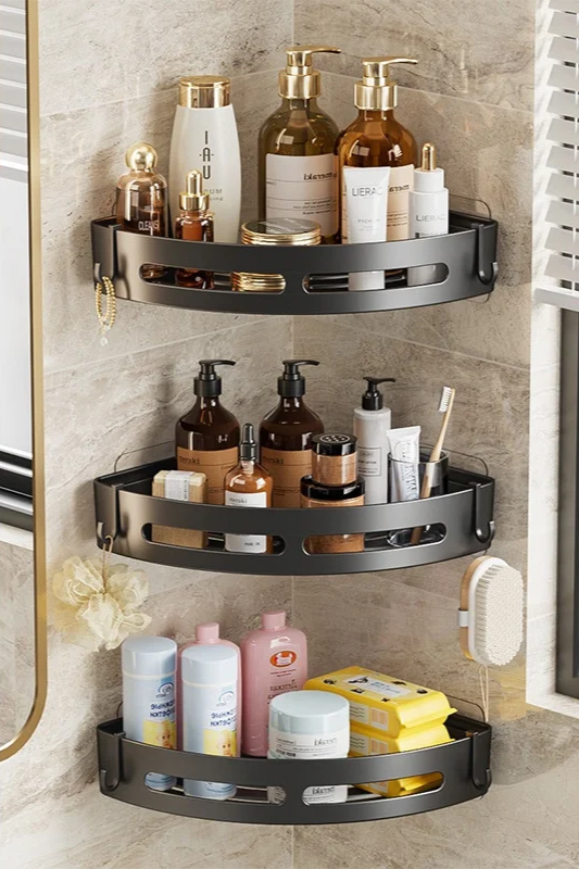 Self-Adhesive Shower Storage Solution – Waterproof, No Drilling Required