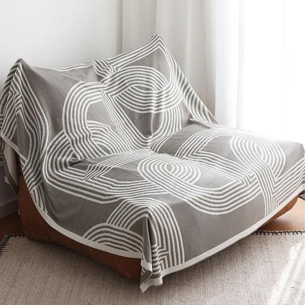 Cozy Haven Reversible Knit Throw Blanket