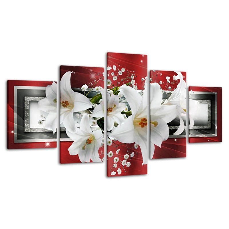 Stunning 5-Piece Tulip Canvas Art for Vibrant Spaces