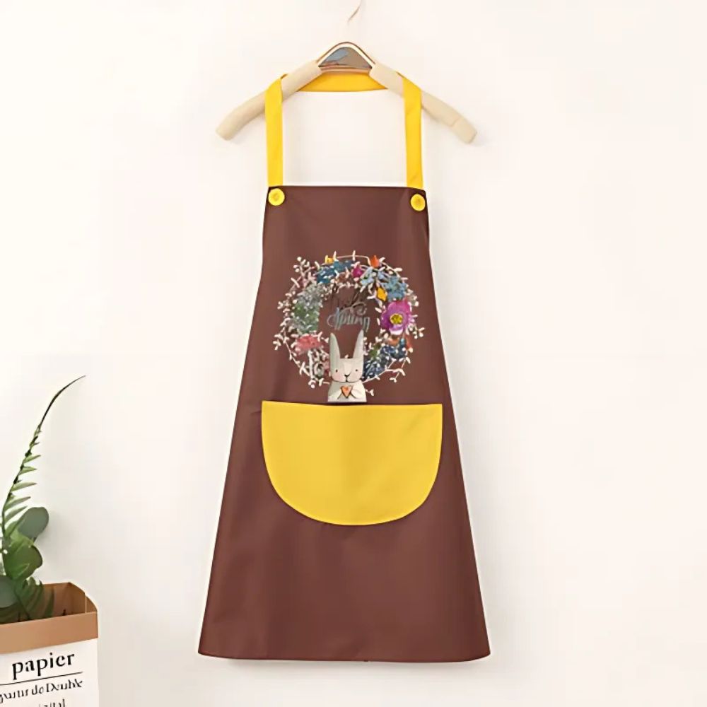 Charming Floral Waterproof Kitchen Apron