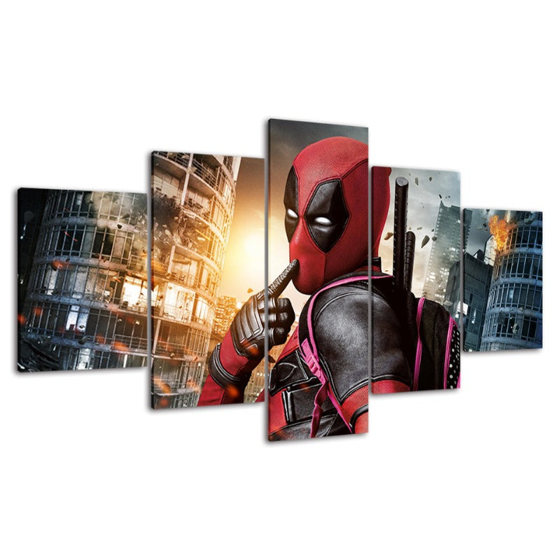 Stunning 5-Piece Canvas Art Set for Bold Interiors