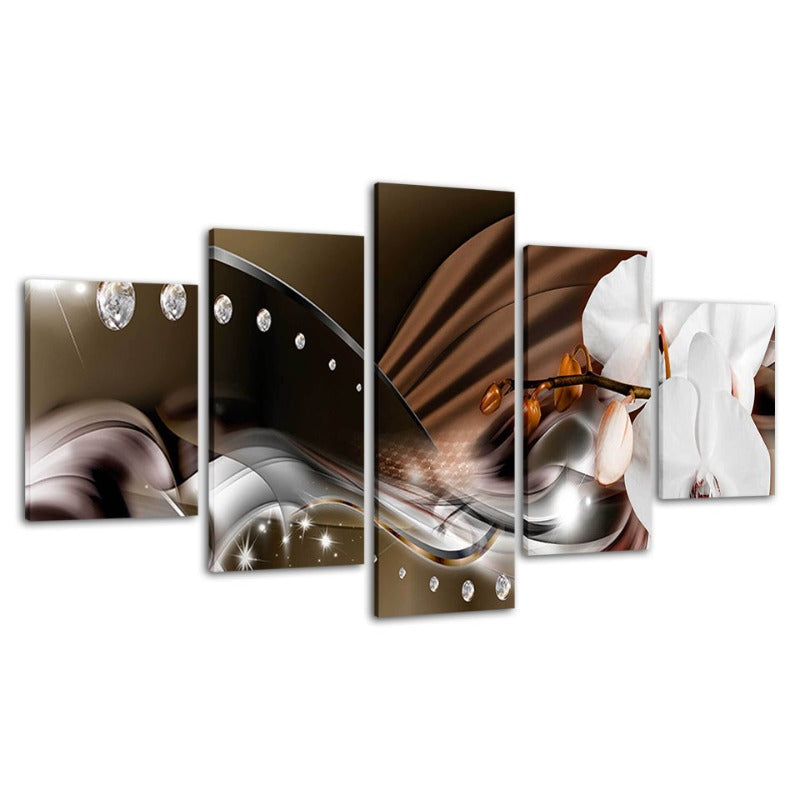 Vibrant 5-Piece Floral Canvas Art for Modern Spaces