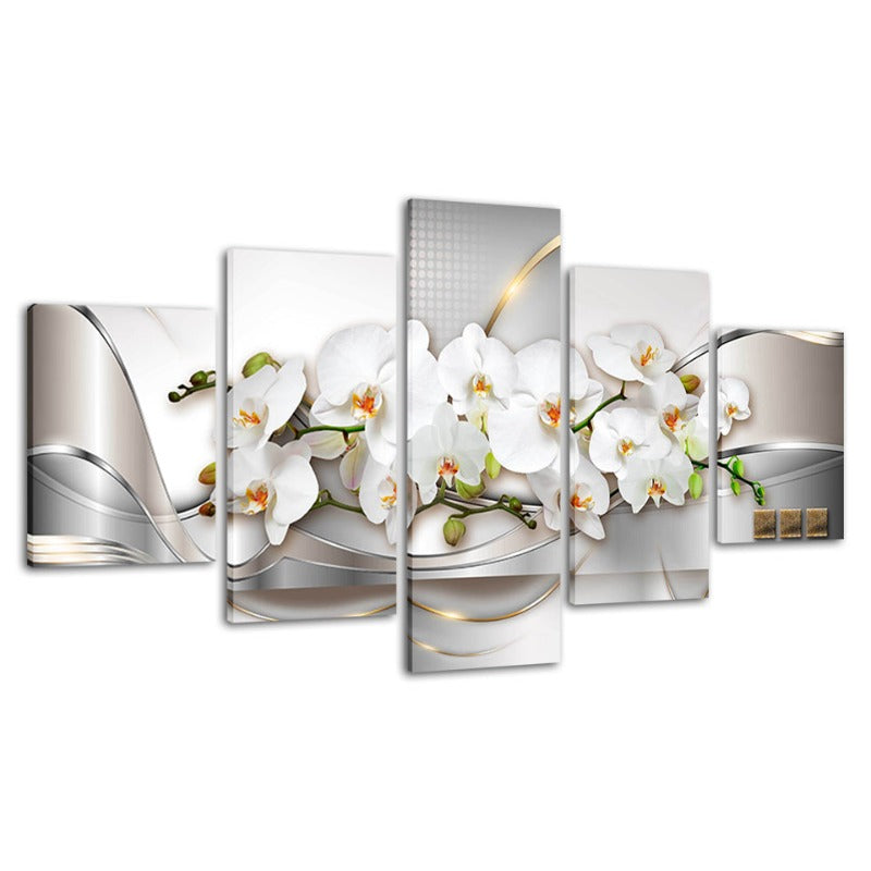 Stunning 5-Piece Floral Canvas Art Set for Home Decor