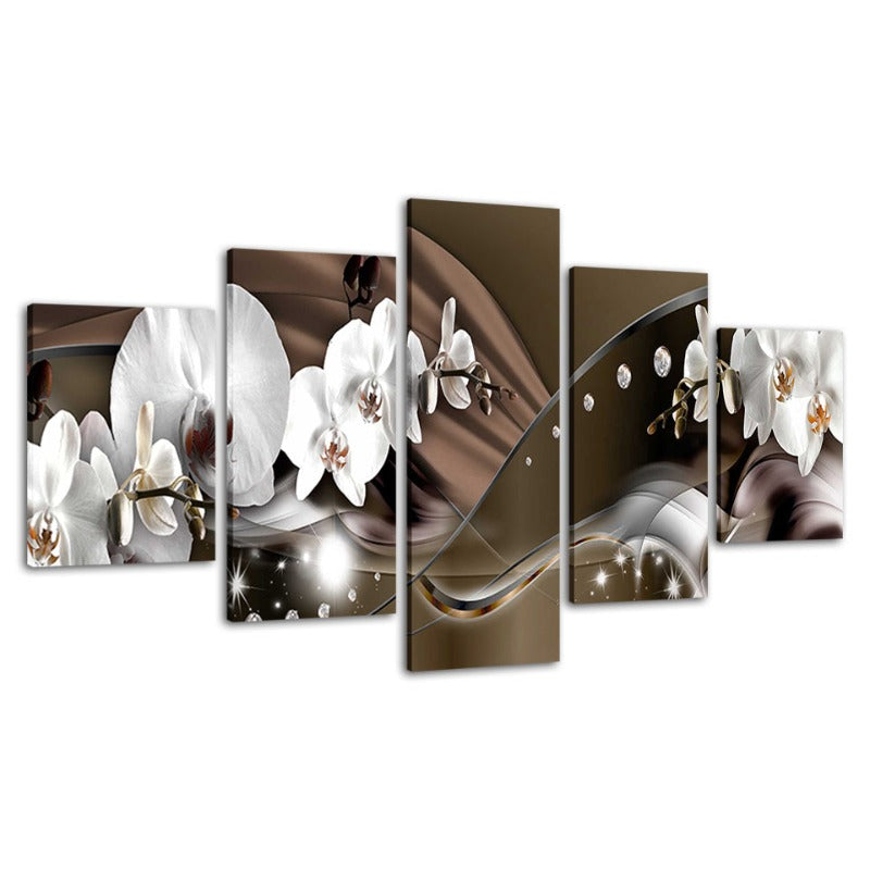 Stunning 5-Piece Floral Canvas Set for Elegant Spaces