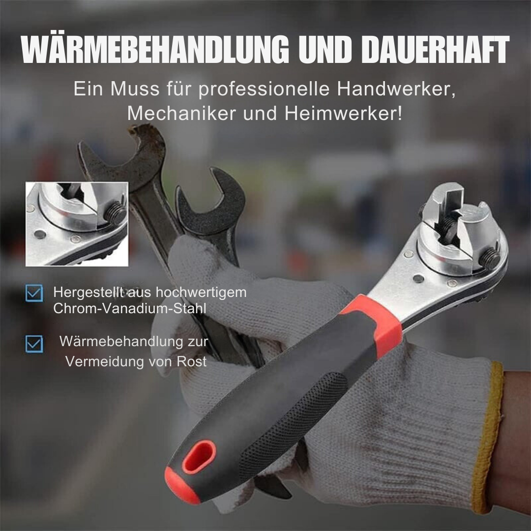 Adjustable Ratchet Wrench for Any Task - Last Day Discount